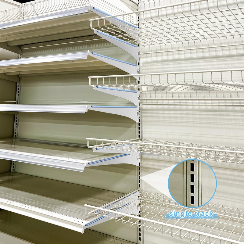 Gisafai 10 Pack Shelf Bracket Adjustable Shelving Brackets Single Track