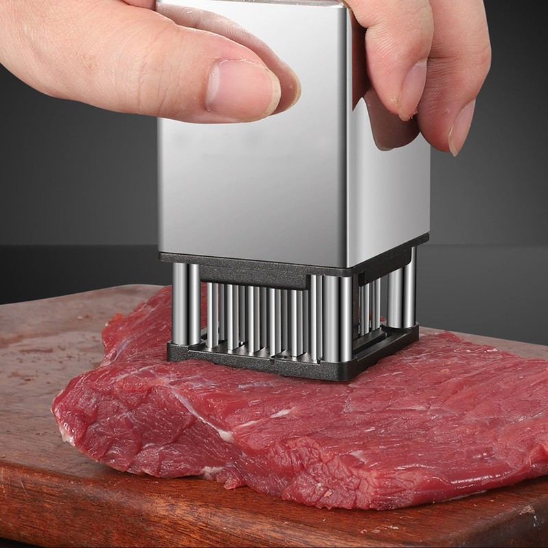 Meat Tenderizer Stainless Steel Double Sided Ergonomic Versatile Sharp Needle
