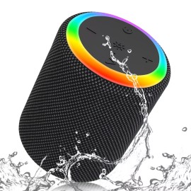 KOCASO Portable Wireless Speaker Outdoor Hiking Waterproof Party Speaker 7 RGB Lights