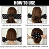 Hair Bun Roller Hair Band Set with Bow, 6 Pieces,
