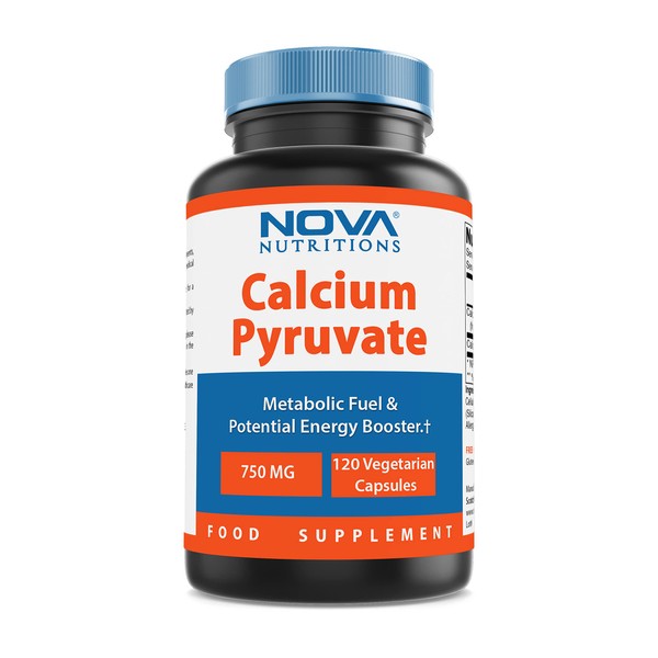 Nova Nutritions Calcium Pyruvate 750 mg 120 Capsules