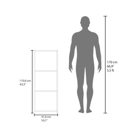 Benicabaly Compact Wall-Mounted Storage Cabinet for Modern Homes, Sleek Design with One Door and Two Shelves, Ideal for Bathrooms or Kitchens