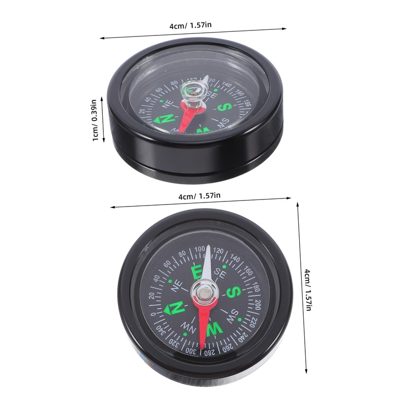 Abaodam Bicycle Compass Hiking Compass Navigation Mini Pocket Compass Camping