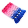 ShowJarlly 5 Packs Ombre Jumbo Braid Hair, Peach/Light Pink/Royal Blue