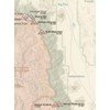 California 14ers Checklist Map 18x24 Poster (Tan)
