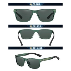 Duco Polarized Sunglasses for Men Vintage Luxury Carbon Fiber Retro Sports Sun Glasses Driving Shades 100% UV Protection 8207