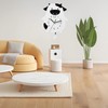 Acrylic Wall Clock Cartoon Cow Shape Silent Movement Decorative Swinging