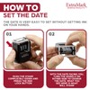 ExtraMark Super Dater Ink Stamp - Self-Inking Rubber Date Stamper