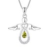 FJ Necklaces for Women Guardian Angel Necklace Pendant 925 Sterling