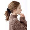 VINGTAINE H-223-BK Velvet Ribbon Banana Clip Hair Clip M Black