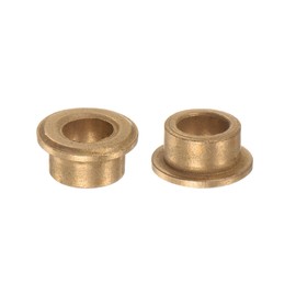 Kozelo 8pcs Flanged Sleeve Bearing - [8mm x 12mm x 8mm] Bronze Oilless Bushing for Equipment Machine Use | Gold