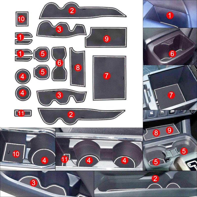 DREOOCAR Non-Slip Liner Compatible with Toyota Tacoma Accessories 2023 2022