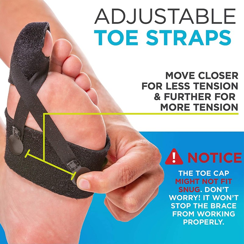BraceAbility Turf Toe Brace - Soft Big Toe Taping Splint
