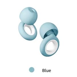 Be Quiet! Ear Plugs - Noise Reduction Earplugs for Sleep and Travel - Color: Blue