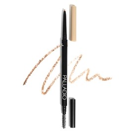 Palladio Lápiz Definidor de Cejas, Lápiz de Cejas Retráctil Ultra Preciso con una Duración Prolongada, Cepillo Espooley Mezcla el Color para un Acabado Natural, Taupe