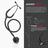 MDF Acoustica Lightweight Adult Stethoscope Dual Head White Tube Pink