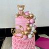 33 decoraciones para tartas de oso con estrellas y nubes