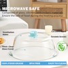 Tall Glass Microwave Splatter Cover for Food with Vent Hole