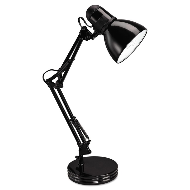 Alera ALE Architect Desk Lamp, Adjustable Arm, 22" High, Black