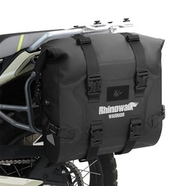 Rhinowalk Motorcycle Saddle Bag, Waterproof Luggage Bag, Quick Release Motorcycle Side Bag, 24L Fits Most Adventure and Sports Bike Motorcycle Carriers (Black, 1 Pack)