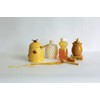 Creative Co-Op Small 3 Piece Yellow with Decorative Bees Stoneware