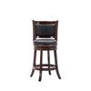 Boraam Augusta Counter Height Swivel Stool, 24-Inch, Cappuccino