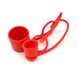1/2" Skid Steer Bobcat Flat Face Hydraulic Coupler Dust Cap and Plug,CEKER Rubber Covers for ISO 16028 1/2 Hydraulic Male Female Coupling 2set