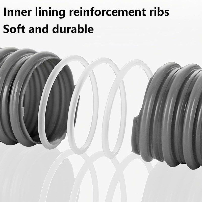 Qrity 1 Piece Flexible Waste Pipe, Universal Drain Pipe, Overflow