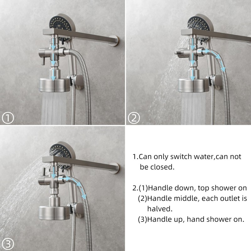 CIENCIA Shower Flow Control Valve G1/2" Brass 3 Way Shower
