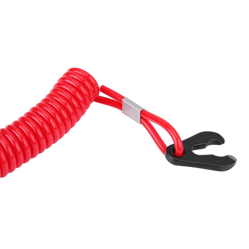 Outboard Engine Ignition Emergency Kill Stop Switch Key Lanyard Rope