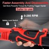 HORMY 3/8" 16.8V Electric Ratchet,Cordless Ratchet Tool Kit,40 Ft-lbs,280 RPM,Equipped