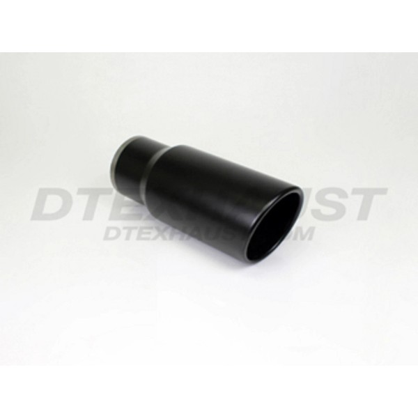 DIFFERENT TRENDS Q9-506018RBK ROLLED BLACK POWDER COATED EXHAUST TIP 5"
