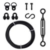 4 Packs Alloy Steel Supporting Anti-Sag Gate Cable Kits for