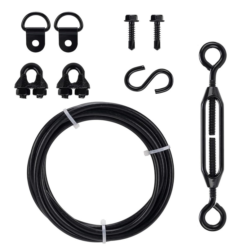 4 Packs Alloy Steel Supporting Anti-Sag Gate Cable Kits for