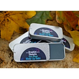 SHUNGITE LIP BALM Minty 100% Organic/Vegan/