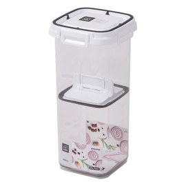 BALWOO Pickle Press Plate Food Storage Container Organizer for Kimch Sauerkraut Fermentaion Airtight Lid Locking for Preserved Food (1800ml / 0.5 gal)