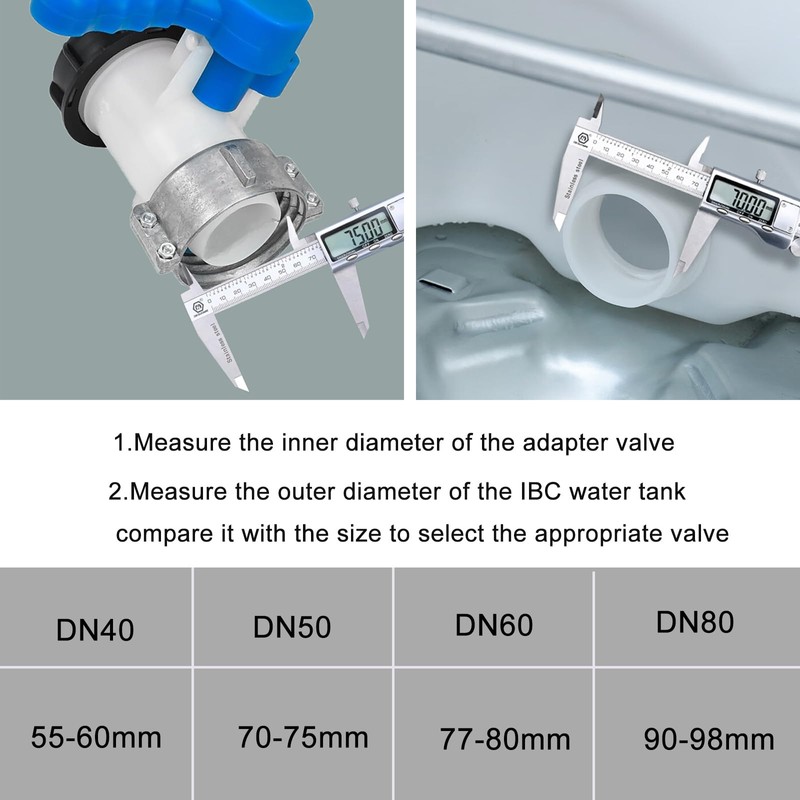 IBC Tank Accessories IBC Stop Valve DN50 75 mm IBC