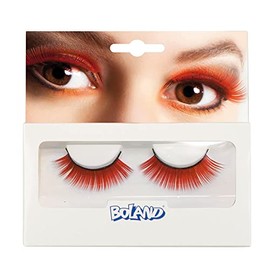 'False eyelashes bright eyes ", red
