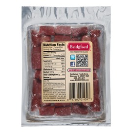 Bridgford Beef Snack Bites 4 oz Pack of 2 - Ready-to-Eat Beef Snacks for On-the-Go Snacking - Gluten-Free Zero Carbs Meat Snacks for Adults - Keto Beef Snack Bites for Your Keto Diets