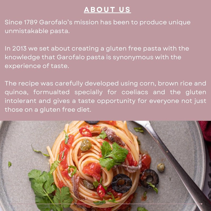 Garofalo Gluten Free Linguine Italian Dried Pasta, 400g - Suitable