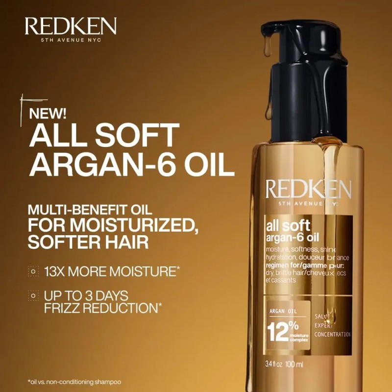 Tratamiento De Aceite Capilar Redken All Soft Argan-6 100ml
