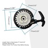 GOOFIT Black Pull Start Recoil Replacement for 2 Stroke Recoil