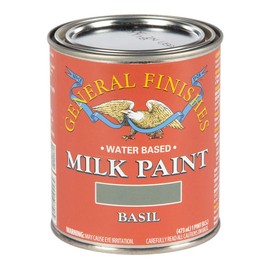 General Finishes Water Based Milk Paint, 1 Pint, Basil