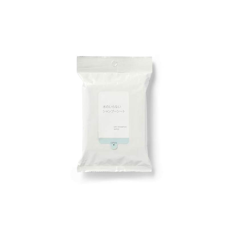 無印良品 水のいらないシャンプーシート ・12枚／約250×200mm 84473388