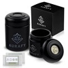 AURAFY Stash Jar with Hygrometer Lid - UV Glass, Airtight