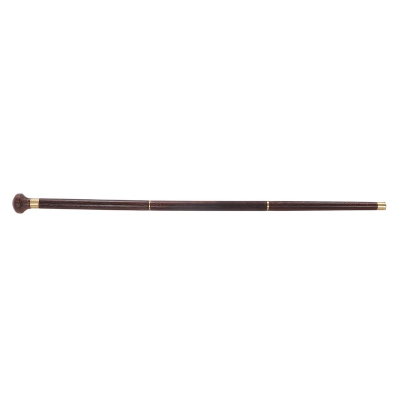 Elderly Wenge Walking Stick Elegant Ergonomic Detachable Round Grip Walking