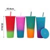 Qudai 710ML /24OZ Large Capacity Water Cup Full Studded Matte