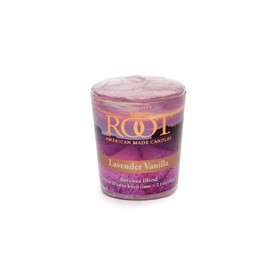 Root Candles Scented Votive Candles Beeswax Blend Premium Handcrafted 20-Hour Votives, 3-Count, Lavender Vanilla