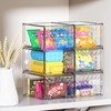 Delamu 4 Pack Clear Stackable Storage Drawers, Acrylic Makeup Organizer,