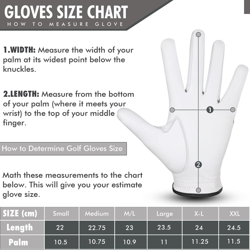 SW SGG-M02R - Guantes de golf para hombre (talla M),